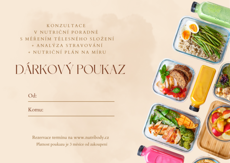 Dárkový poukaz - Jídelníček na míru